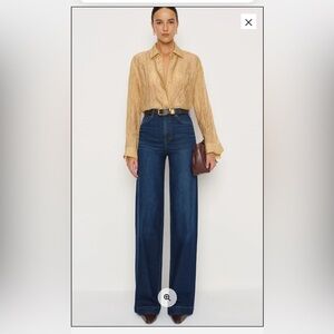 Reformation Bex Super Stretch High Rise Wide Leg Jeans